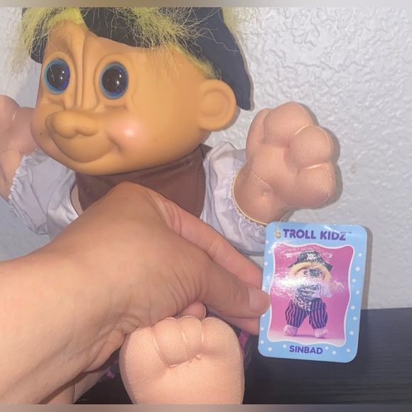 Troll Kidz SINBAD 2314 Pirate Doll vintage still with original tag Russ Brand - Picture 8 of 9